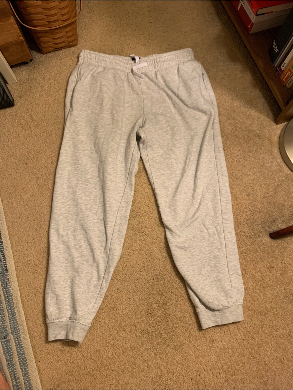 Women’s Light Gray Sweatpants - Casual Jogger Pants